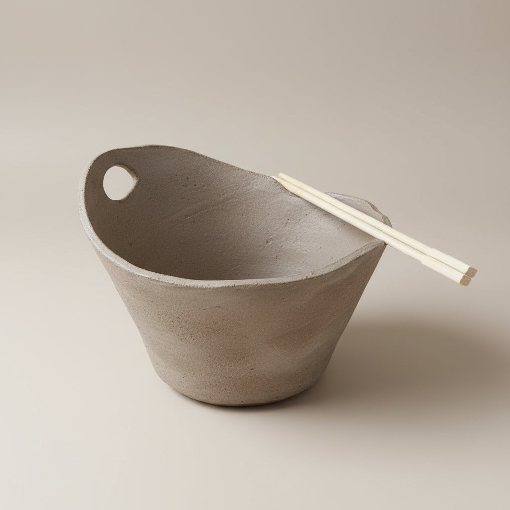 Ramen Bowl Pottery Template with Chopsticks Rest (PDF Pattern)