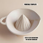 Ceramic Juicer Template - DIY Pottery Pattern for Handmade Citrus Squeezer