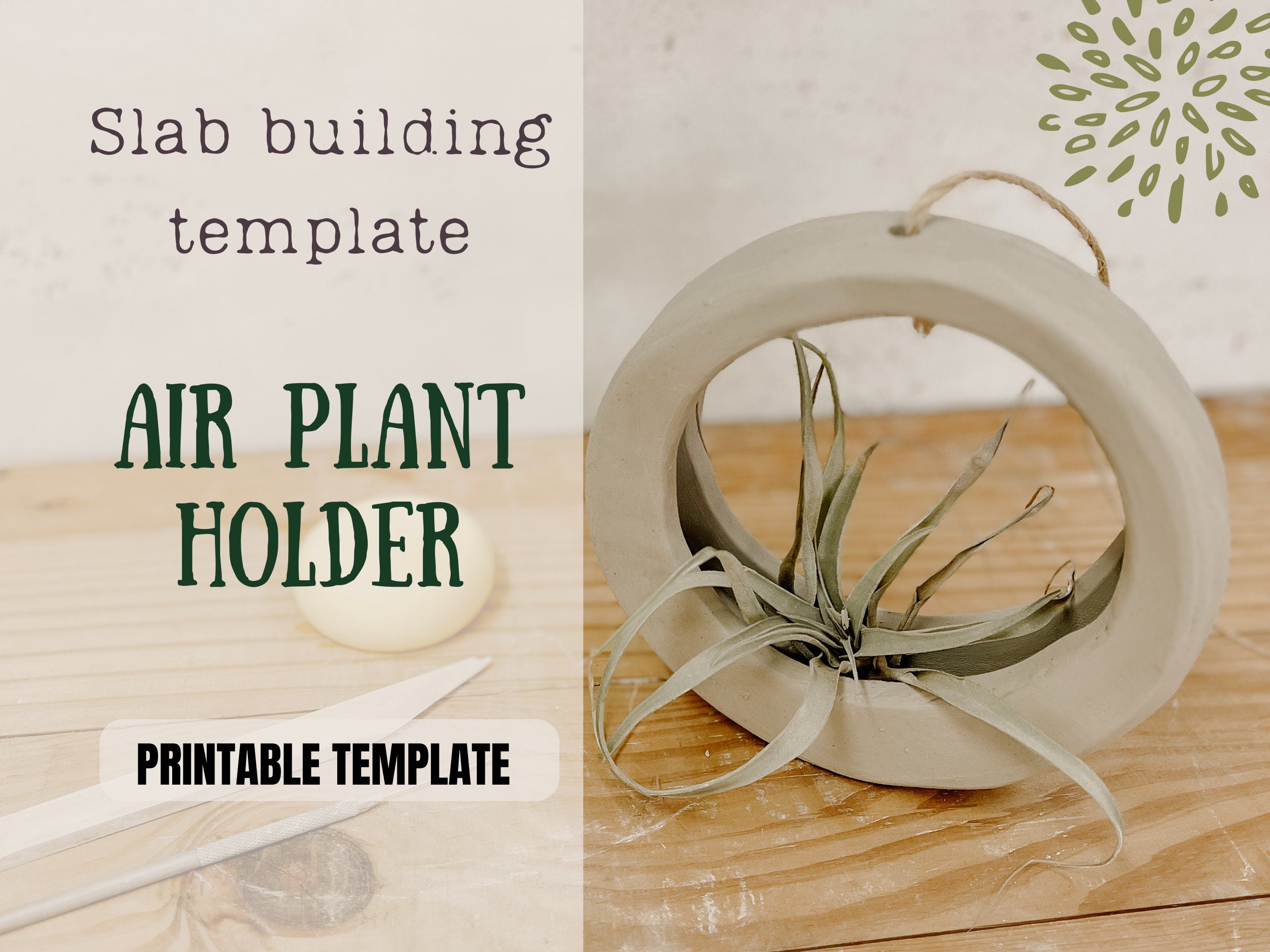 Air Plant Holder Template