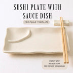 Sushi Plate Template