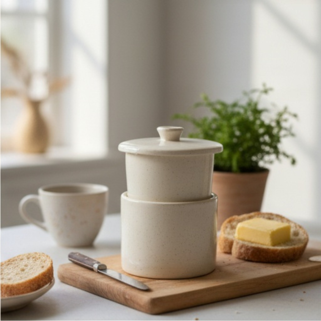 French Butter Dish Template ,  Printable Ceramic Pottery Pattern + Step by Step Instructions (PDF Download)