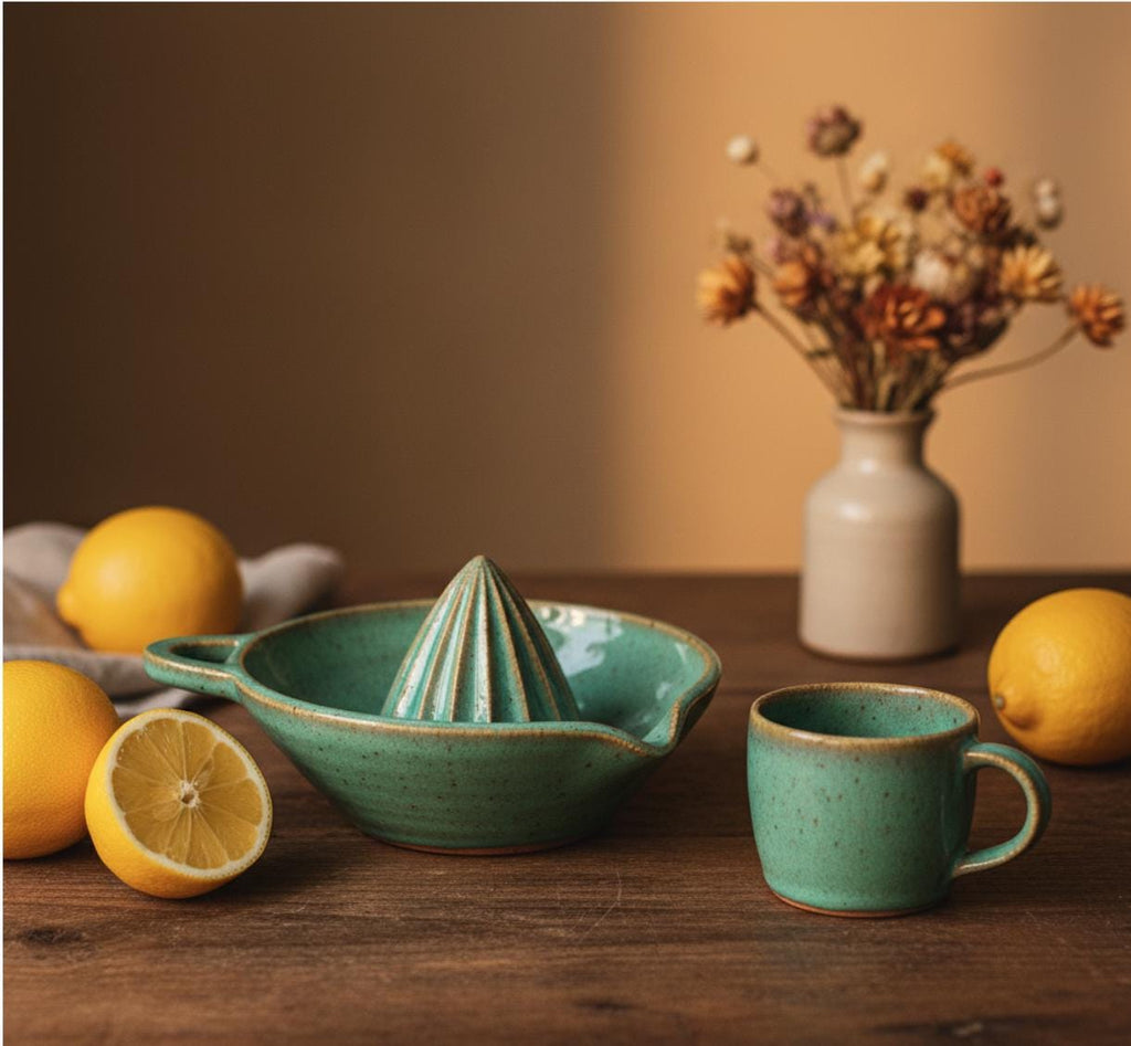 Ceramic Juicer Template - DIY Pottery Pattern for Handmade Citrus Squeezer