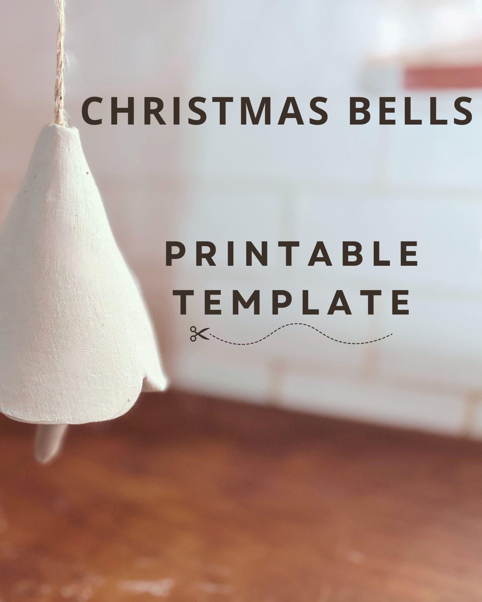 FREE  TEMPLATE Christmas Bells Pottery Template: DIY Ceramic Pattern (PDF Pattern)