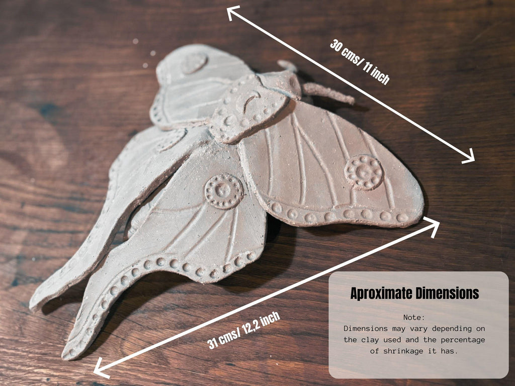 Luna Moth Pottery Template