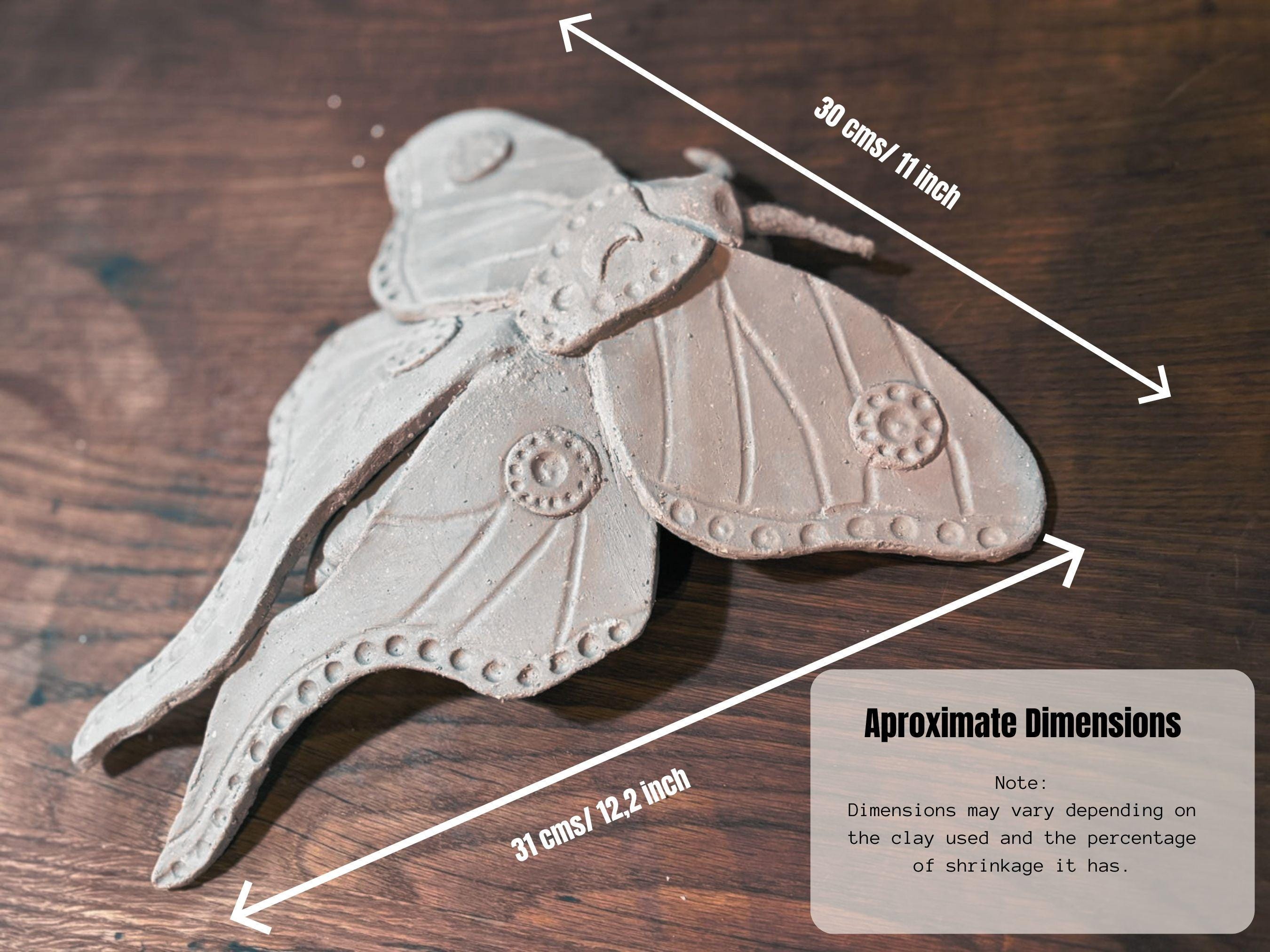 Luna Moth Pottery Template