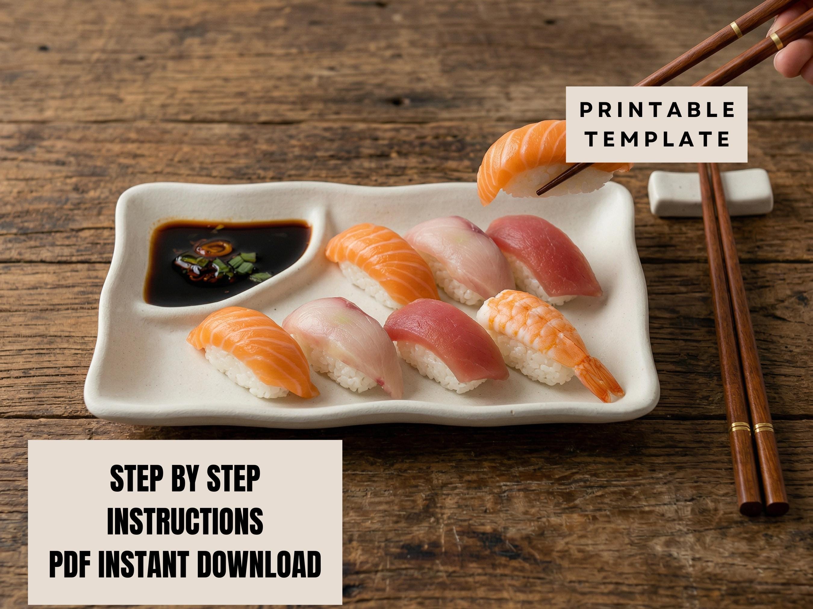 Sushi Plate Template