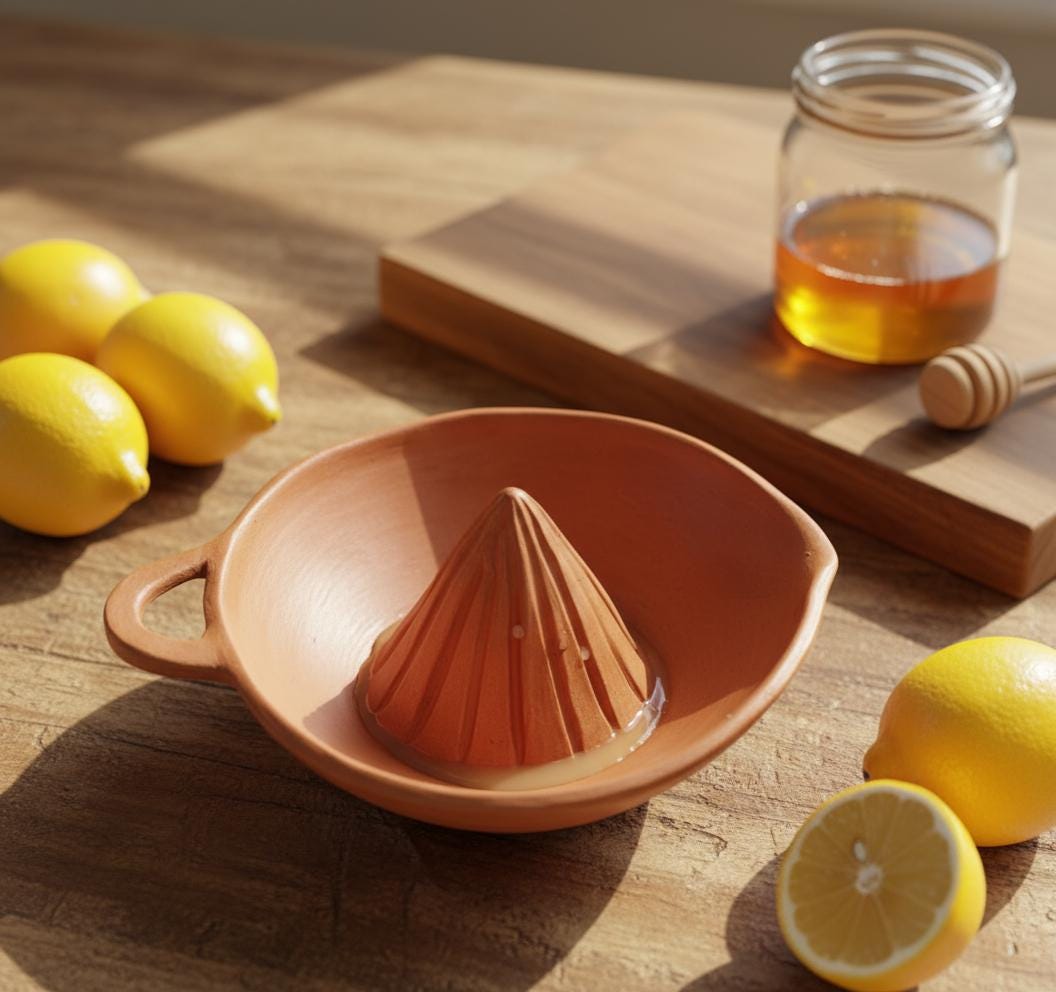 Ceramic Juicer Template - DIY Pottery Pattern for Handmade Citrus Squeezer