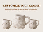 Gnome Mug Pottery Template | Cozy Autumn large Coffee Mug (PDF Download)