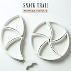 Snack tray Pottery Template: Slab Building Pattern (PDF)