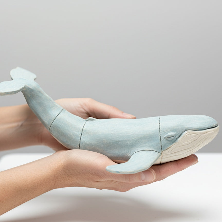 Whale Pottery Template: Slab Building PDF (Instant Download)
