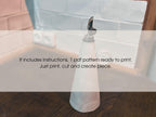 Pottery Olive Oil Bottle Template: Slab Building PDF Pattern