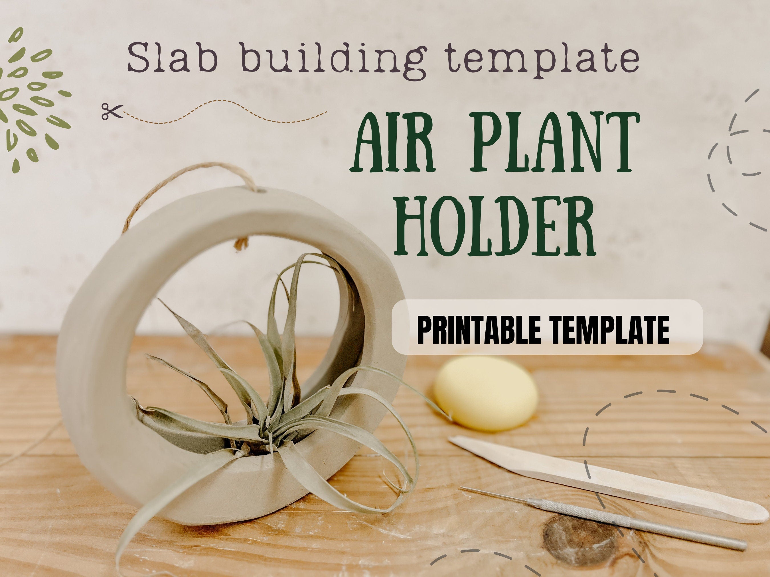 Air Plant Holder Template