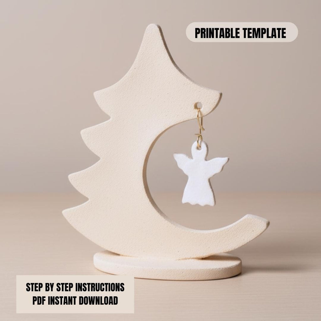Christmas Ornament Template – Pottery Template PDF | Easy Pottery Project & Festive Decor