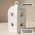 Ceramic Lantern Template – Moroccan Boho Pottery Slab Pattern PDF Download