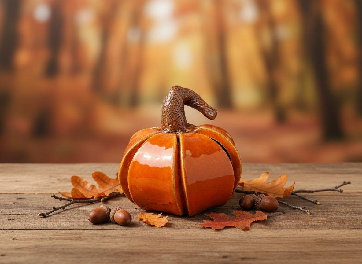 Ceramic Pumpkin Pottery Template: Halloween DIY Slab Building (PDF Pattern)