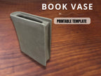 Book Vase Pottery Template: Slab Built DIY Pottery Tool (PDF Pattern)
