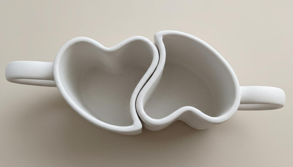 Pottery Mug Template | Valentine Couple Slab Building PDF Pattern