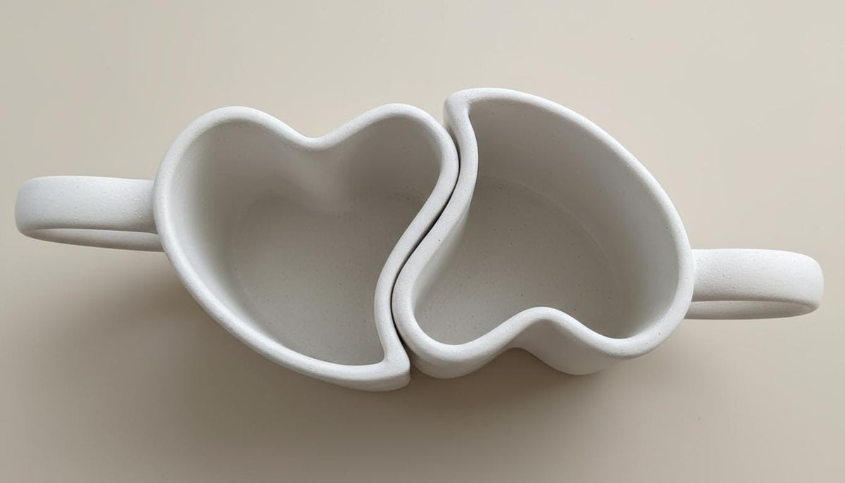 Pottery Mug Template | Valentine Couple Slab Building PDF Pattern