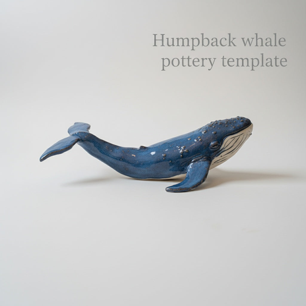 Whale Pottery Template: Slab Building PDF (Instant Download)