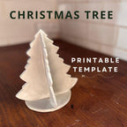 Christmas Tree Pottery Template: DIY Ceramic Decor (PDF Pattern)