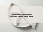 Snack tray Pottery Template: Slab Building Pattern (PDF)