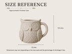 Owl Mug Pottery Slab Template | Cozy Autumn large Coffee Mug (PDF Download)