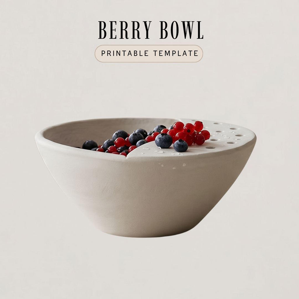 A white ceramic bowl filled with fresh berries, including blueberries and red berries, sits on a plain background.