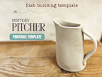 Pottery Jug Slab Building Template: DIY Ceramic Pitcher (PDF Pattern)