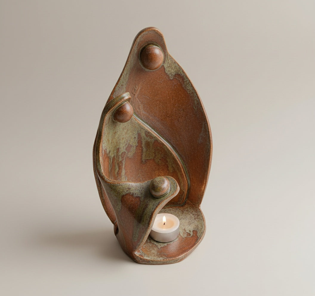 Christmas Nativity Candle Holder Pottery Template (PDF Pattern)