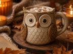Owl Mug Template, Pottery Slab Pattern PDF Download For Large Mug