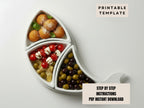 Snack tray Pottery Template: Slab Building Pattern (PDF)