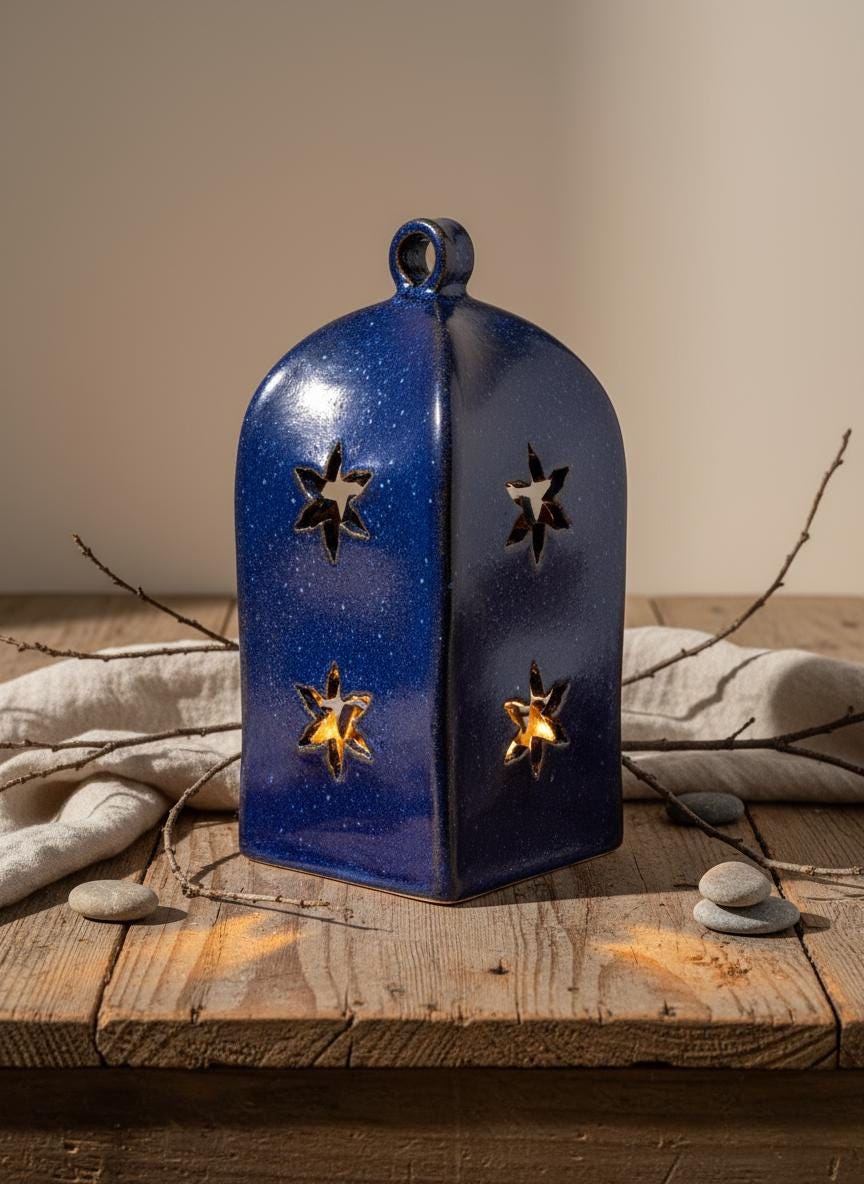 Ceramic Lantern Template – Moroccan Boho Pottery Slab Pattern PDF Download