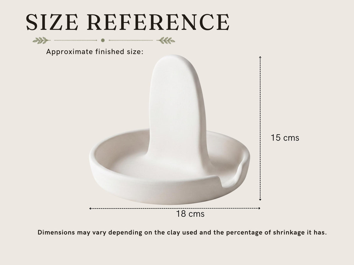 Spoon Rest Lid Holder Pottery Template, Slab Building Clay Pattern (PDF Download)