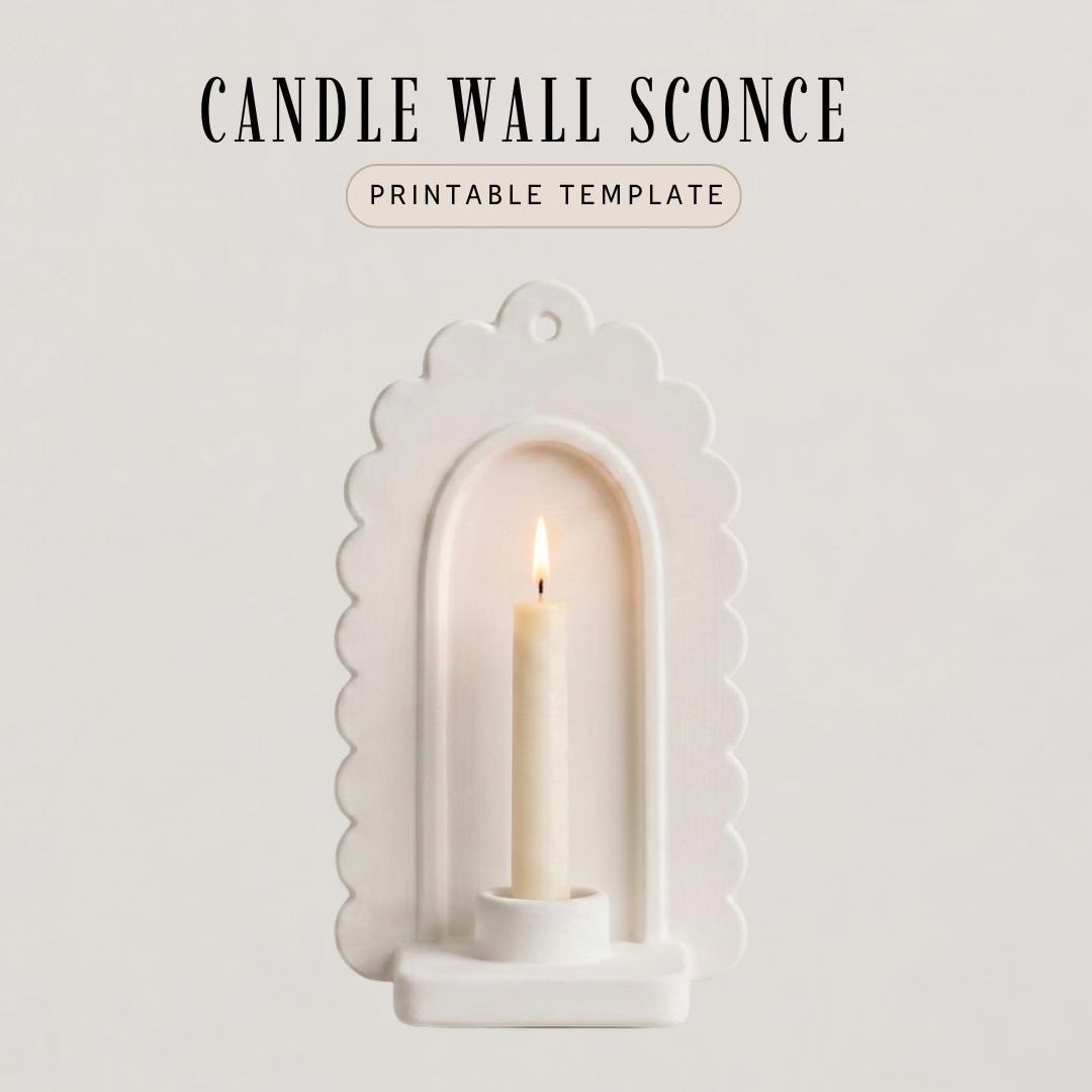 Wall Sconce  Pottery Template