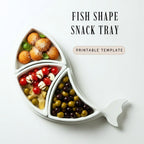 Snack tray Pottery Template: Slab Building Pattern (PDF)