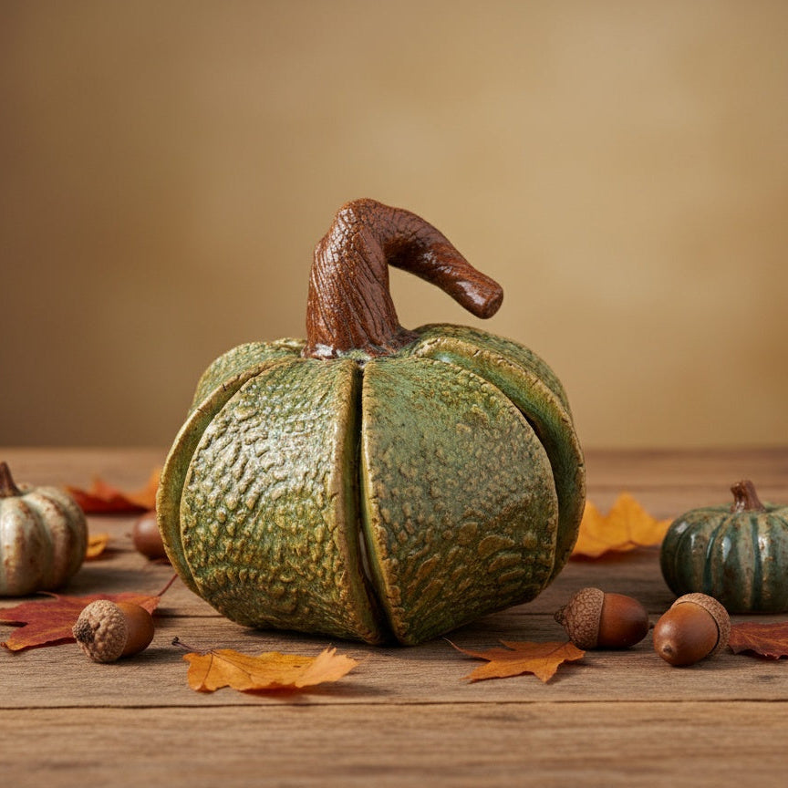 Ceramic Pumpkin Pottery Template: Halloween DIY Slab Building (PDF Pattern)