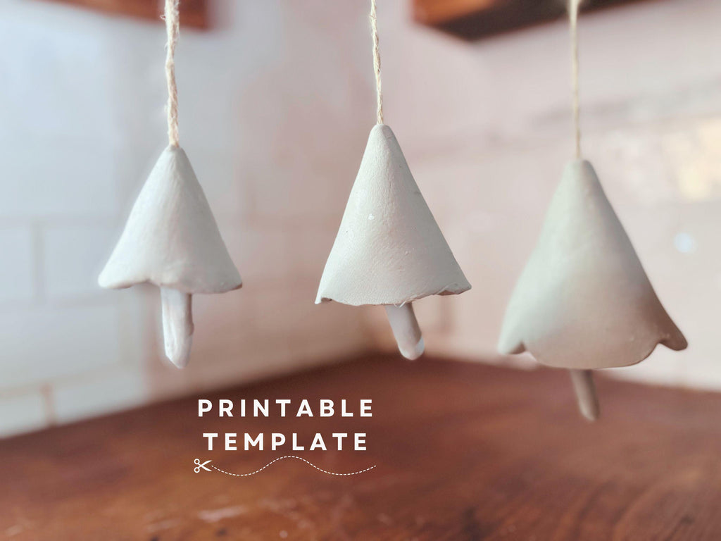 FREE  TEMPLATE Christmas Bells Pottery Template: DIY Ceramic Pattern (PDF Pattern)