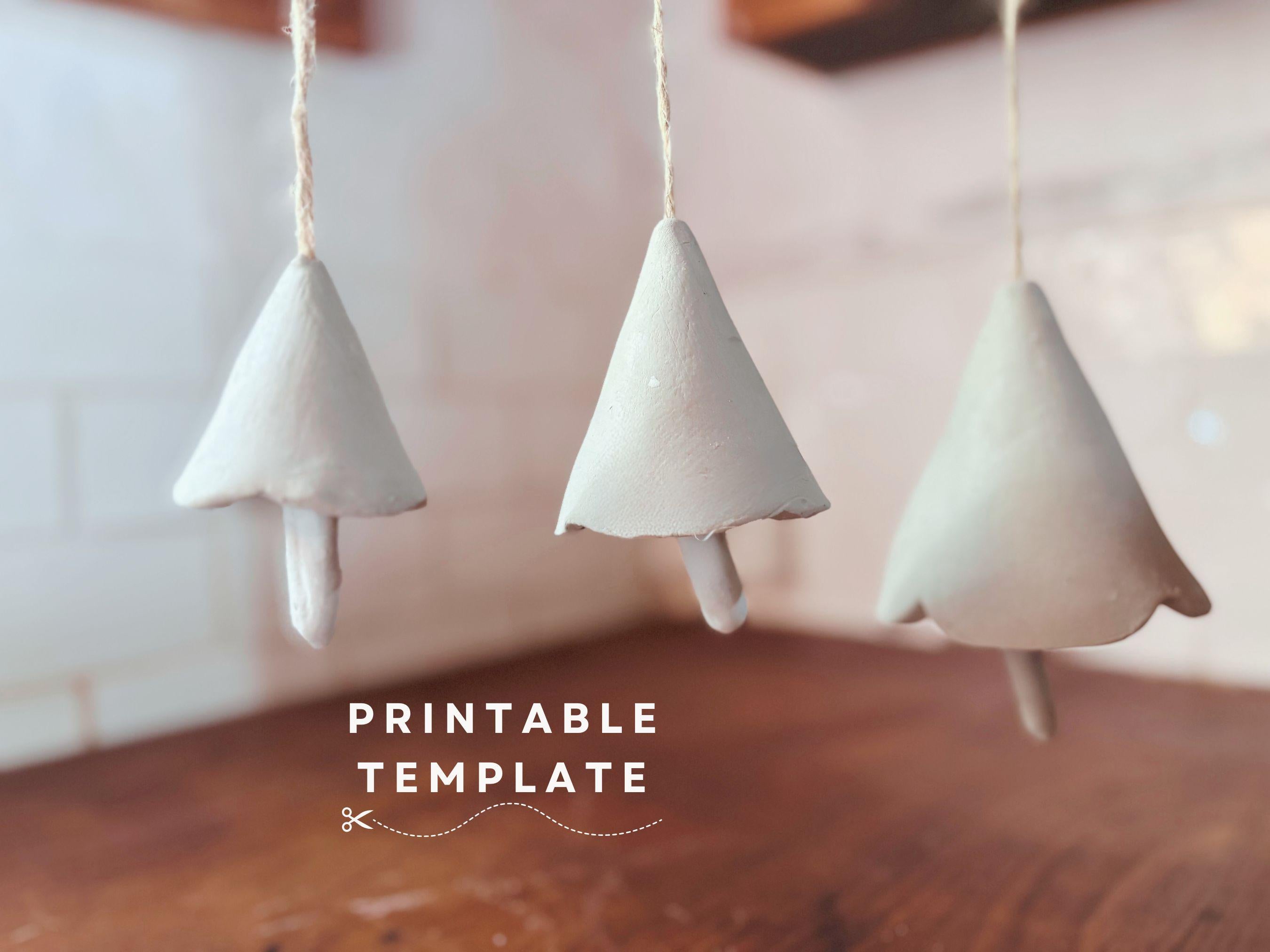 FREE  TEMPLATE Christmas Bells Pottery Template: DIY Ceramic Pattern (PDF Pattern)