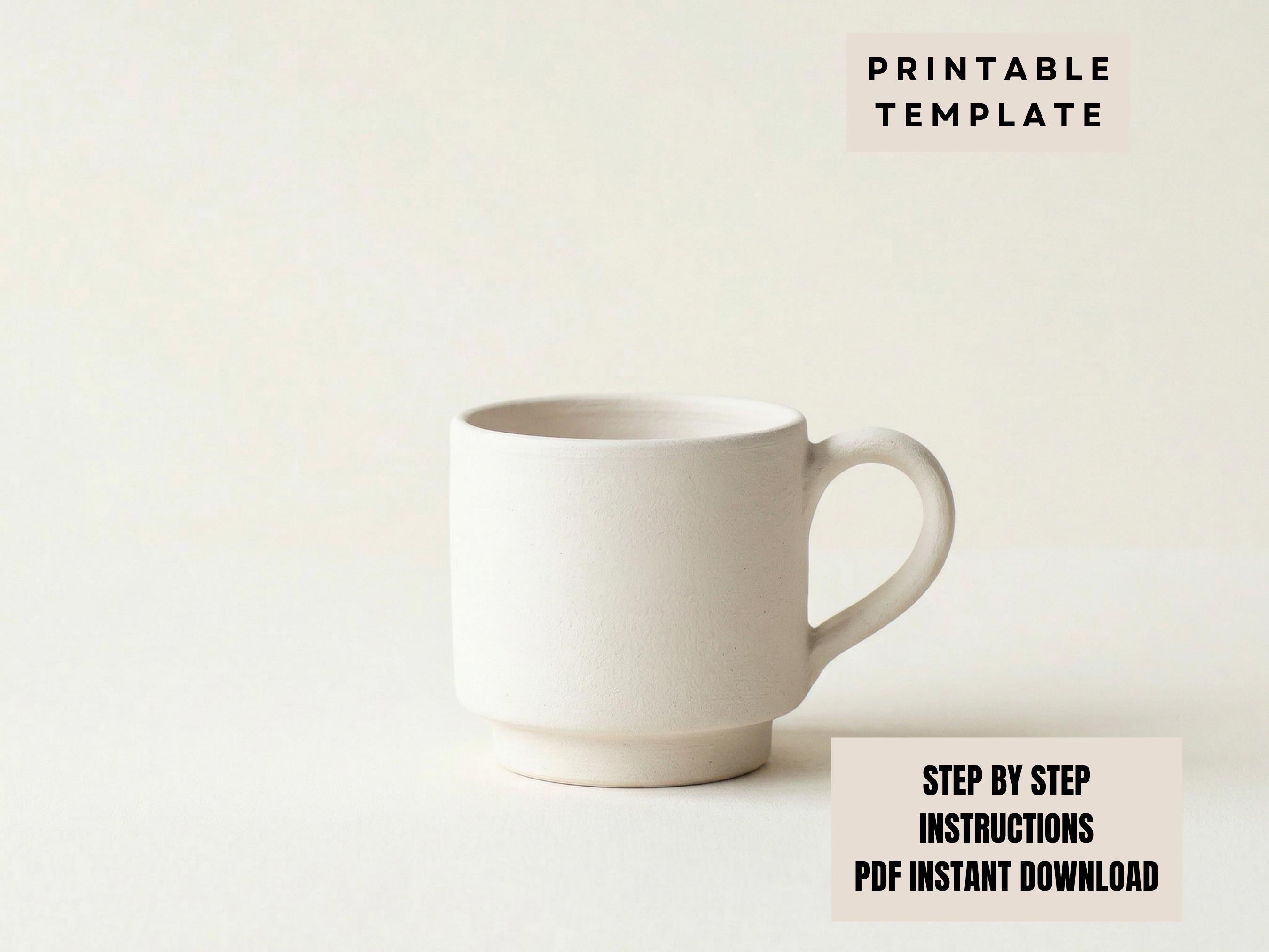 Stackable Espresso Mug template |