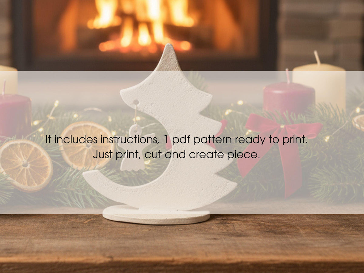 Christmas Ornament Template – Pottery Template PDF | Easy Pottery Project & Festive Decor