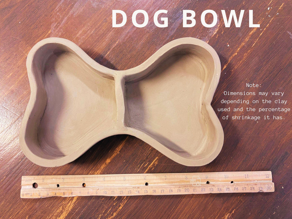 Dog food bowl pottery template, dog bowls, cat bowl, pet bowl slab building template, pet lover gift, gift for dog mom, new puppy gift,