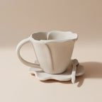 Flower Mug Pottery Template: Slab Building PDF Pattern
