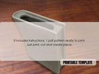 Book Vase Pottery Template: Slab Built DIY Pottery Tool (PDF Pattern)