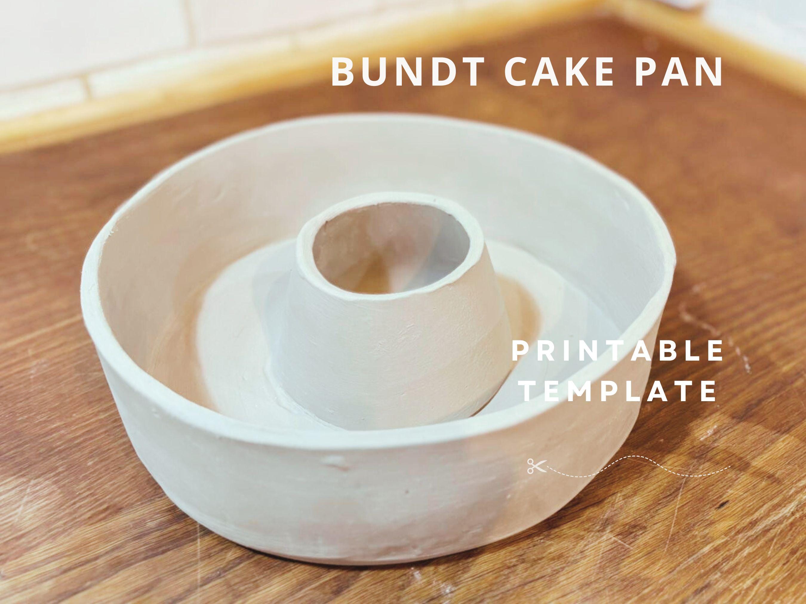 Bundt Cake Pan Pottery Template