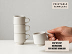 Stackable Espresso Mug template |