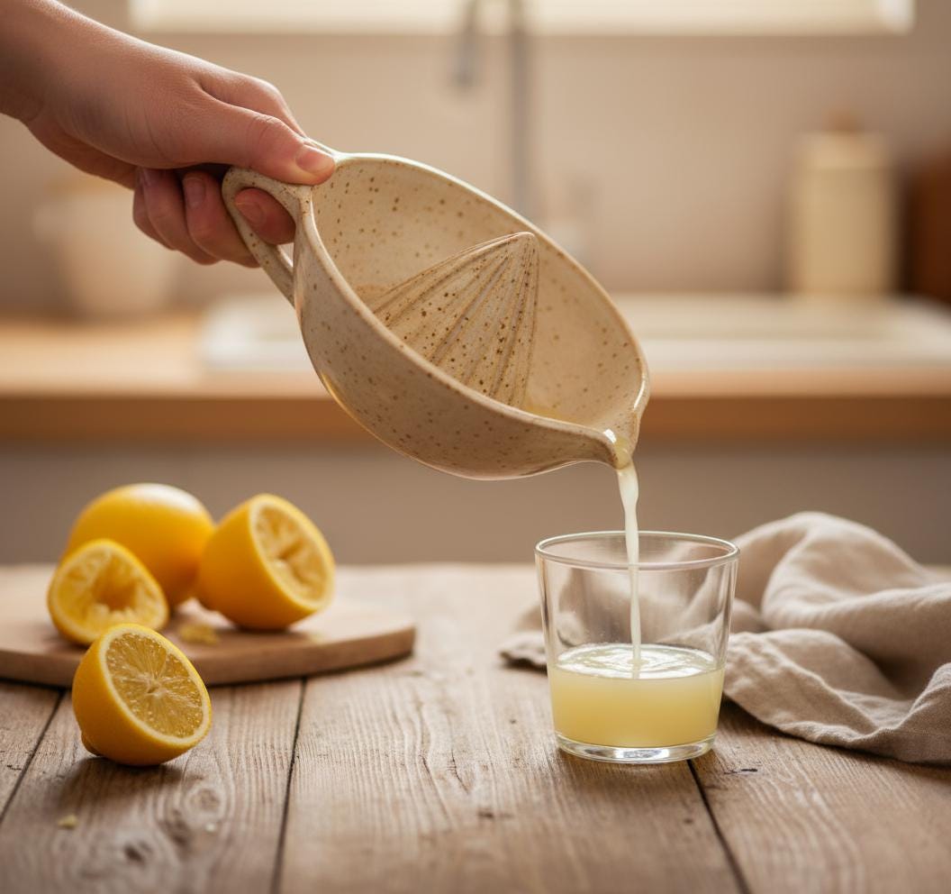 Ceramic Juicer Template - DIY Pottery Pattern for Handmade Citrus Squeezer