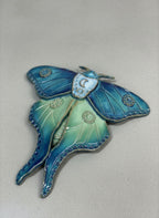 Luna Moth Pottery Template