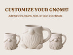 Gnome Mug Pottery Template, Cozy Autumn Large Coffee Mug PDF File