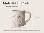 Gnome Mug Pottery Template | Cozy Autumn large Coffee Mug (PDF Download)