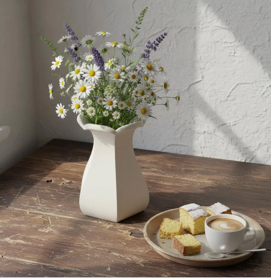 Tall Flower Vase Slab Building Template: DIY Pottery Pattern (PDF)